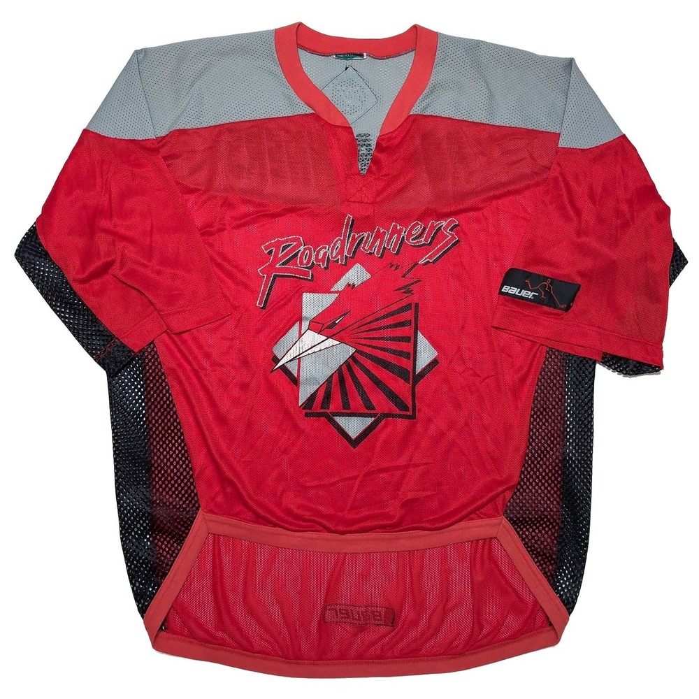 Vintage BAUER Montreal Roadrunners Jersey Major League Roller Hockey RHI XL